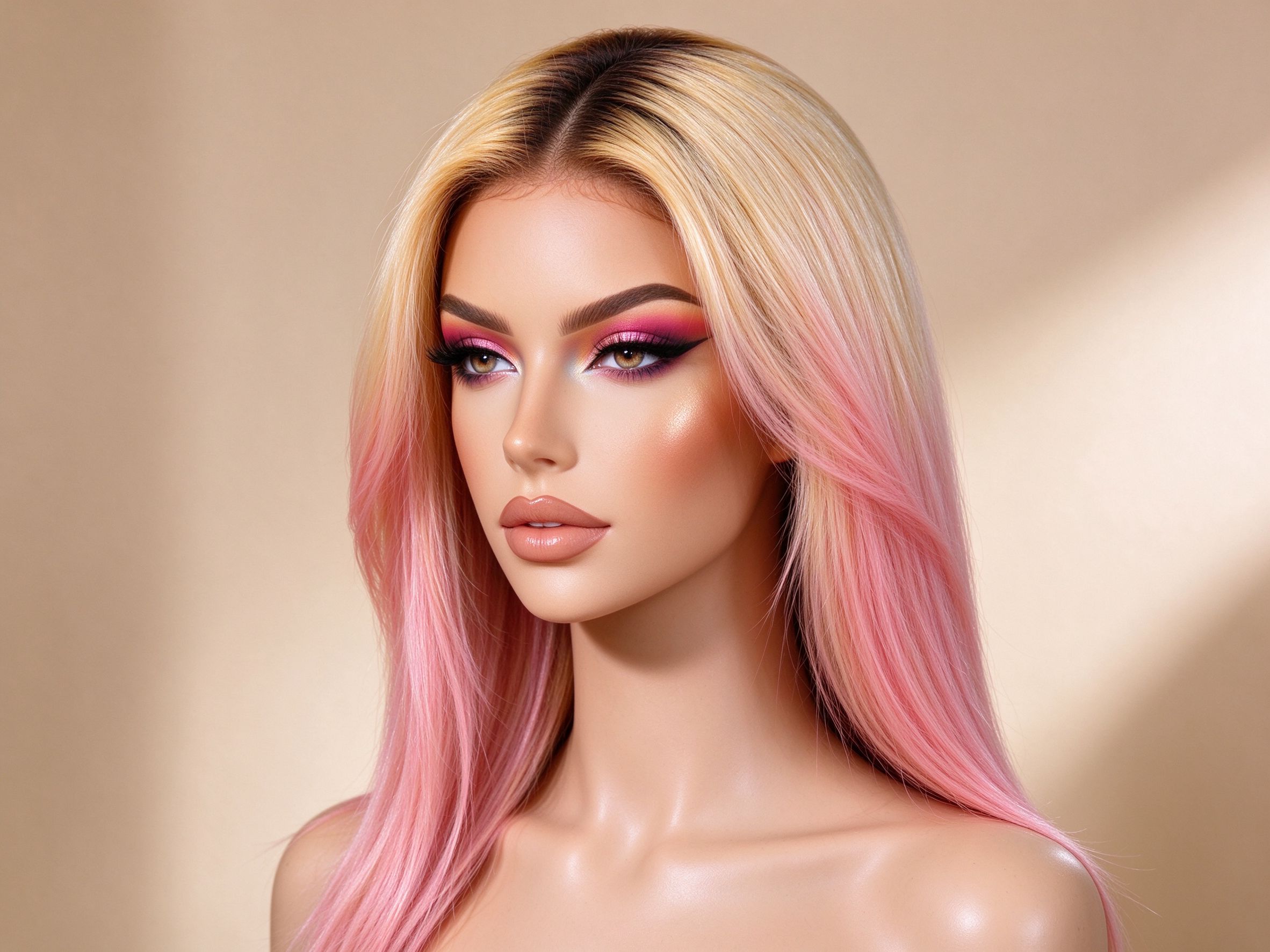 Colorful wig – 613 blonde ombre human hair wig wholesale