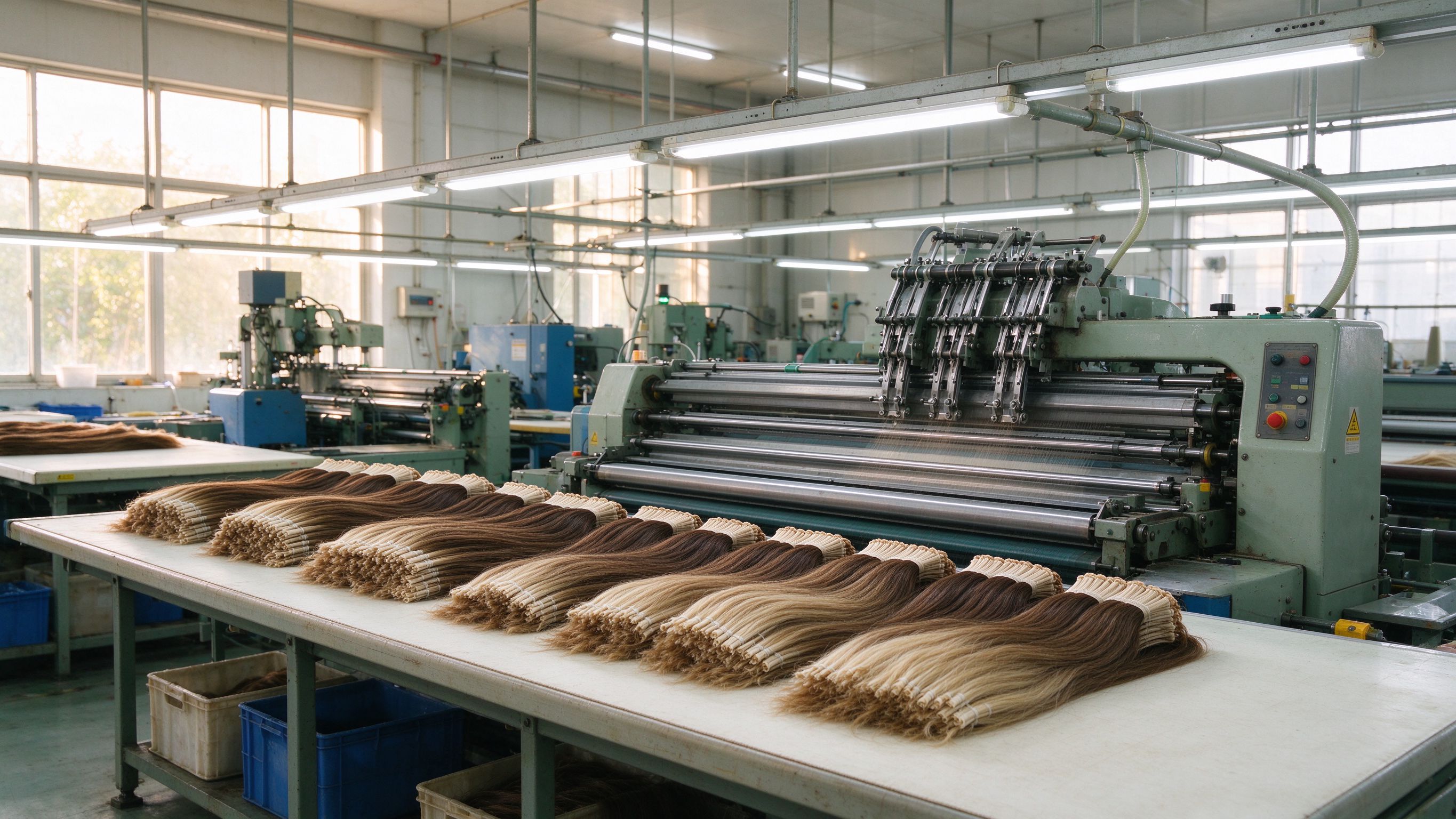 Xuchang hair factory production workshop for wholesale human hair